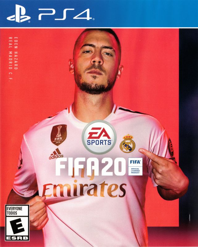 Fifa 20 box art for Playstation 4
